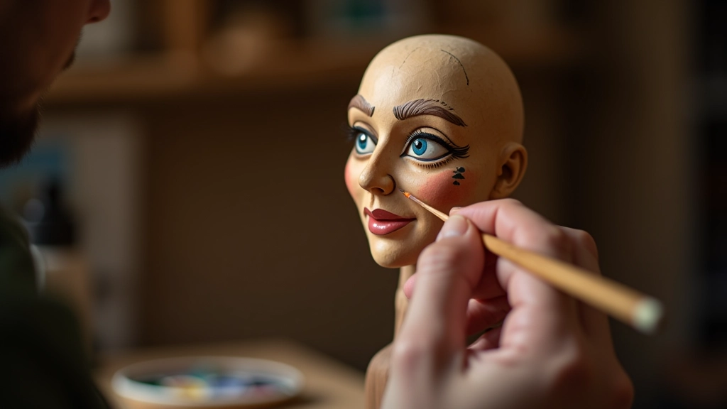 Puppet painting and detail work